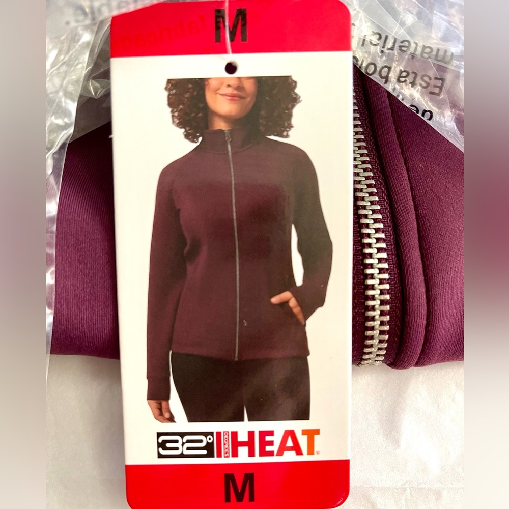 NWT! 32 Degrees Jacket Burgundy M